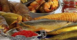 Пищевые характеристики разных видов рыб и животных морепродуктов